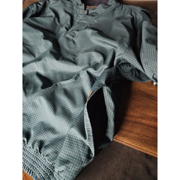 Large Jacket Zero Restriction Golf Outerwear USA Gore-Tex Green Quarter Button - Picture 6 of 7